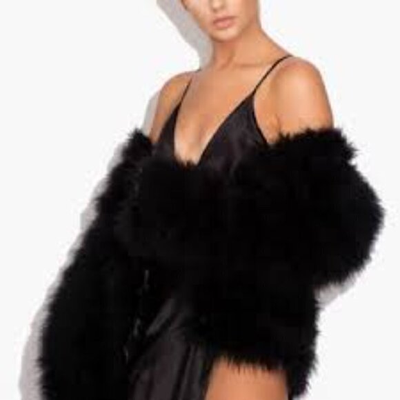 Murray Albeit Jackets & Blazers - Murray Albeid Woman Fluffy Feather Jacket